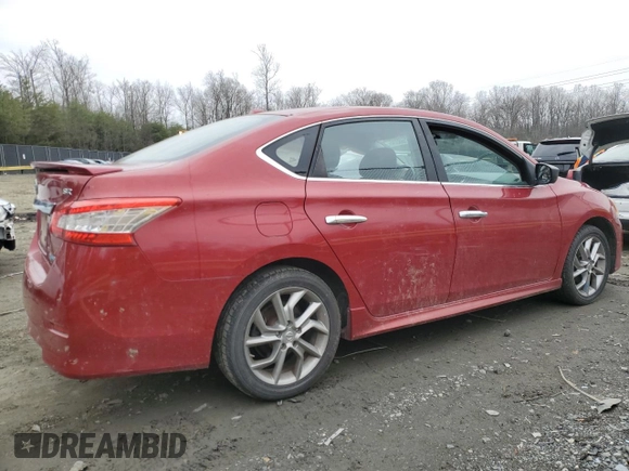 2013 Nissan Sentra SR with VIN 3N1AB7AP9DL761947, listed as a Copart auction lot 86168224 with 167,784 mi miles and Salvage Title. Bid and sale history available at DreamBid. Image 3.