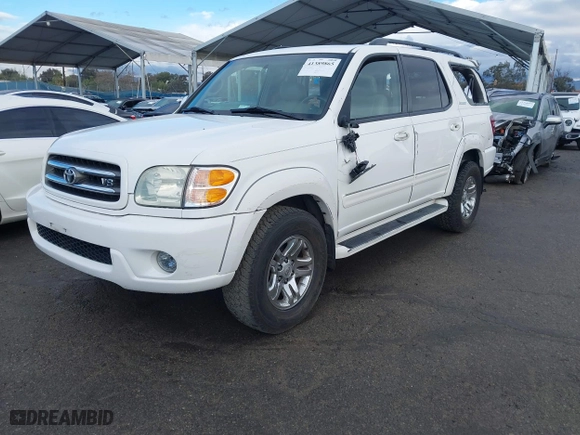 2004 Toyota Sequoia Limited with VIN 5TDZT38A54S222629, listed as a IAAI auction lot 41389865 with 106,076 mi miles. Bid and sale history available at carsss.com. Image 2.