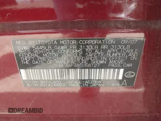 2008 Lexus LS 460 z VIN JTHBL46F485058127, wystawiony jako IAAI lot #42589668 z przebiegiem 206 354 mil mil oraz . Historia ofert i sprzedaży dostępna na DreamBid. Obrazek 9.