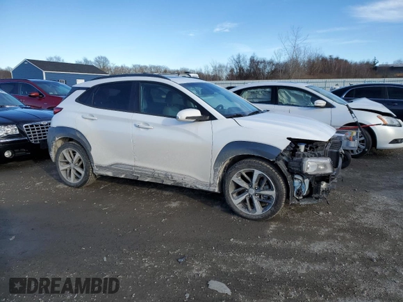 2021 Hyundai Kona Limited with VIN KM8K33A59MU731032, listed as a Copart auction lot 42629525 with 73,566 mi miles and Salvage Title. Bid and sale history available at carsss.com. Image 4.