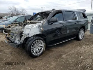 2023 Chevrolet Suburban LT z VIN 1GNSKCKDXPR438333, wystawiony jako Copart lot #46893215 z przebiegiem Nie podano mil oraz Nie do naprawy • Non repairable. Historia ofert i sprzedaży dostępna na DreamBid. Obrazek 1.