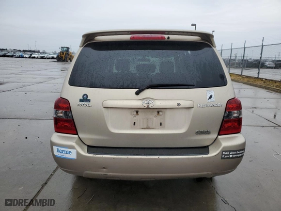 2007 Toyota Highlander with VIN JTEGD21A270161199, listed as a Copart auction lot 43567465 with 127,883 mi miles and Salvage Title. Bid and sale history available at carsss.com. Image 6.