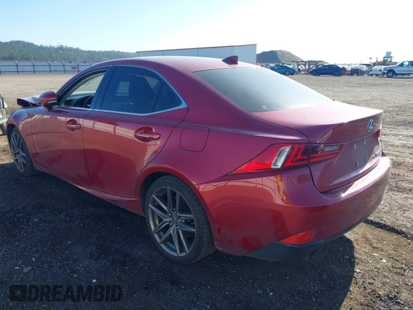 2015 Lexus IS 250 with VIN JTHCF1D23F5018838, listed as a IAAI auction lot 42654131 with 141,541 mi miles and . Bid and sale history available at DreamBid. Image 3.