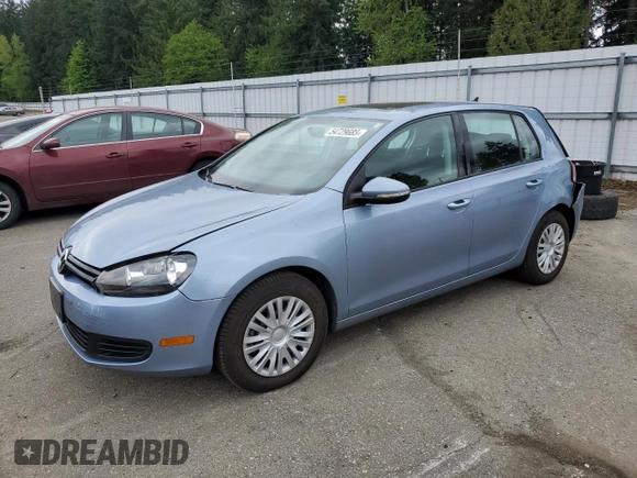 2012 Volkswagen Golf with VIN WVWDB7AJ6CW015289, listed as a Copart auction lot 54729685 with 77,008 mi miles and Salvage Title. Bid and sale history available at DreamBid. Image 1.