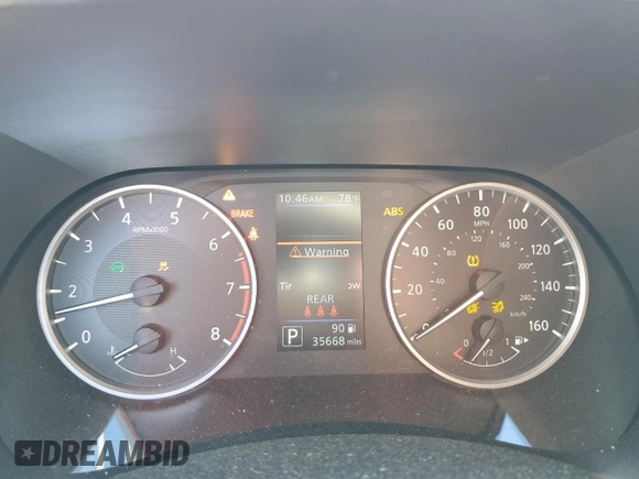 2024 Nissan Sentra S with VIN 3N1AB8BV9RY357592, listed as a Copart auction lot 50404855 with 35,668 mi miles and Salvage Title. Bid and sale history available at carsss.com. Image 9.