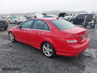 2011 Mercedes-Benz C-Class C 300 Sport with VIN WDDGF8BB3BR147265, listed as a IAAI auction lot 41884774 with 162,526 mi miles. Bid and sale history available at carsss.com. Image 3.