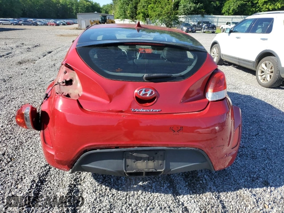 2013 Hyundai Veloster w/Black Int with VIN KMHTC6AD2DU126699, listed as a Copart auction lot 57329805 with 85,303 mi miles and Salvage title. Bid and sale history available at DreamBid. Image 6.