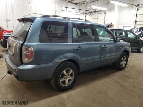 2006 Honda Pilot EX-L with VIN 5FNYF18526B003886, listed as a Copart auction lot 87386254 with 307,904 mi miles and Salvage Title. Bid and sale history available at carsss.com. Image 3.