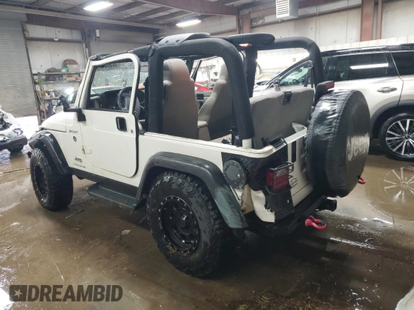 2003 Jeep Wrangler Sport with VIN 1J4FA49S43P300522, listed as a Copart auction lot 50508965 with 192,643 mi miles and Salvage Title. Bid and sale history available at carsss.com. Image 2.