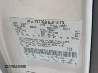 2006 Ford Escape XLT с VIN 1FMYU03196KC34657, выставлен на аукционе IAAI как лот 42207202 с пробегом 235 799 миль миль и . История ставок и продаж доступна на DreamBid. Изображение 9.