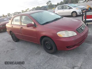 2004 Toyota Corolla CE with VIN JTDBR32E342018625, listed as a IAAI auction lot 42028132 with 208,808 mi miles. Bid and sale history available at carsss.com. Image 1.
