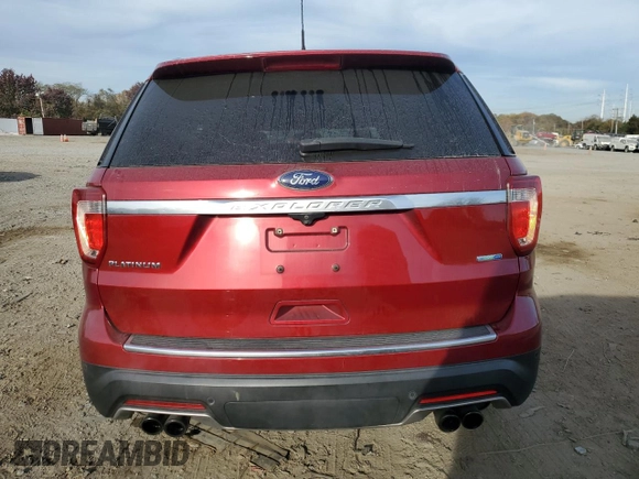 2018 Ford Explorer Platinum with VIN 1FM5K8HT0JGB63491, listed as a Copart auction lot 80154764 with 69,460 mi miles and Salvage Title. Bid and sale history available at carsss.com. Image 6.