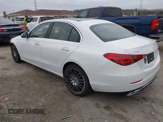 2023 Mercedes-Benz C 300 with VIN W1KAF4HB3PR100301, listed as a IAAI auction lot 41081446 with 24,944 mi miles and . Bid and sale history available at DreamBid. Image 3.