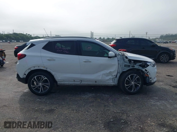 2020 Buick Encore GX Essence with VIN KL4MMFSL6LB107881, listed as a IAAI auction lot 41389955 with 42,308 mi miles and . Bid and sale history available at DreamBid. Image 14.