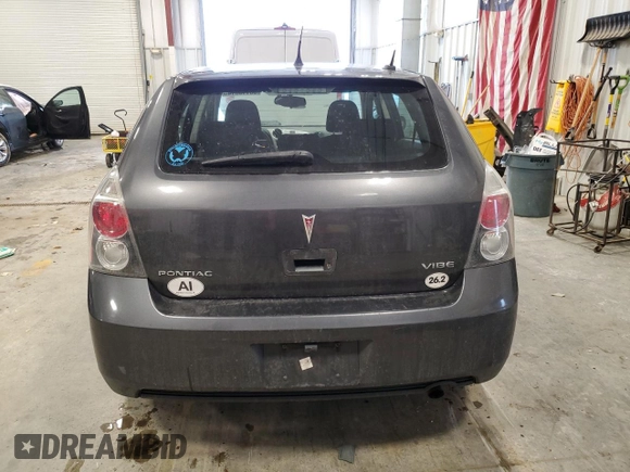 2009 Pontiac Vibe w/1SA with VIN 5Y2SP67879Z443144, listed as a Copart auction lot 86110614 with 82,806 mi miles and Clean Title. Bid and sale history available at carsss.com. Image 6.