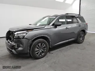 2023 Nissan Pathfinder SV with VIN 5N1DR3BA9PC242935, listed as a Copart auction lot 75924864 with 50,332 mi miles and Clean Title. Bid and sale history available at carsss.com. Image 1.