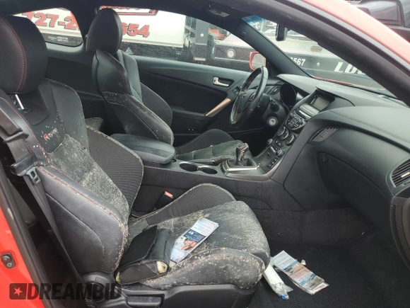 2014 Hyundai Genesis Coupe 2.0T with VIN KMHHT6KD8EU115387, listed as a Copart auction lot 75023754 with Not provided miles and Salvage title. Bid and sale history available at DreamBid. Image 10.