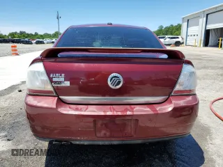 2008 Mercury Sable Premier with VIN 1MEHM42W38G625607, listed as a Copart auction lot 57874805 with 230,365 mi miles and Salvage title. Bid and sale history available at DreamBid. Image 6.