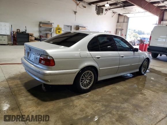 2003 BMW 5 Series 530iA with VIN WBADT63463CK33780, listed as a Copart auction lot 75739024 with 201,366 mi miles and Clean Title. Bid and sale history available at carsss.com. Image 3.