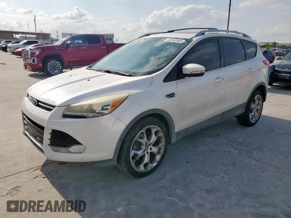 2013 Ford Escape Titanium z VIN 1FMCU0J90DUC13426, wystawiony jako Copart lot #53643565 z przebiegiem 176 600 mil mil oraz Szkoda całkowita • Salvage title. Historia ofert i sprzedaży dostępna na DreamBid. Obrazek 1.