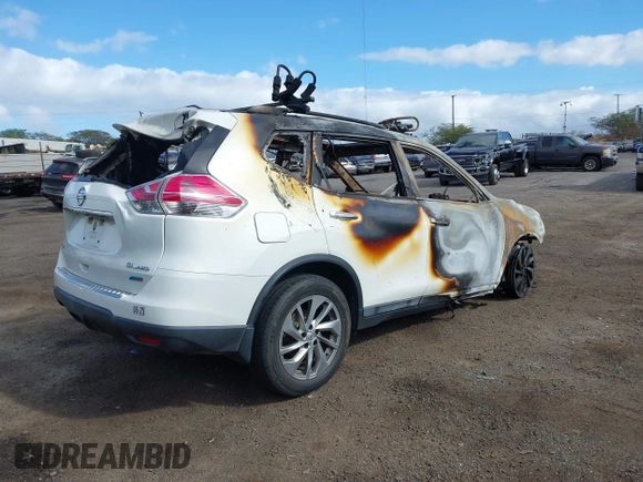 2014 Nissan Rogue S with VIN 5N1AT2MV3EC859873, listed as a IAAI auction lot 41105979 with 1 mi miles. Bid and sale history available at carsss.com. Image 4.