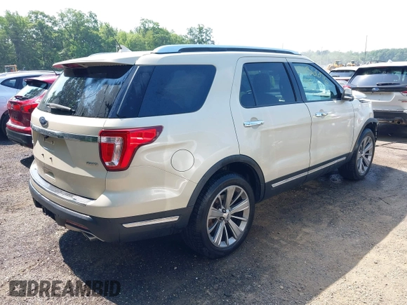 2018 Ford Explorer Limited z VIN 1FM5K8F87JGB05313, wystawiony jako IAAI lot #42436679 z przebiegiem 82 362 mil mil oraz . Historia ofert i sprzedaży dostępna na DreamBid. Obrazek 4.