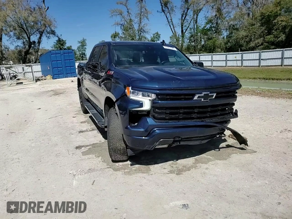2023 Chevrolet Silverado 1500 RST with VIN 2GCUDEED3P1102891, listed as a Copart auction lot 47861045 with 50,034 mi miles and Salvage Title. Bid and sale history available at DreamBid. Image 14.