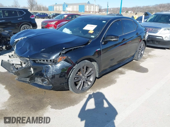 2018 Acura TLX w/A-SPEC Pkg with VIN 19UUB3F63JA004842, listed as a IAAI auction lot 41755857 with 134,777 mi miles. Bid and sale history available at carsss.com. Image 17.