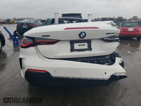 2023 BMW 4 Series M440i xDrive with VIN WBA63AT0XPCL70994, listed as a Copart auction lot 73236094 with 0 mi miles and Salvage Title. Bid and sale history available at carsss.com. Image 6.