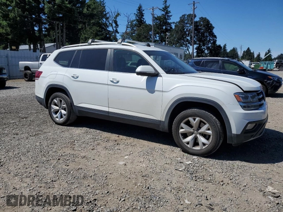 2018 Volkswagen Atlas SE with VIN 1V2CR2CAXJC543664, listed as a Copart auction lot 63707945 with 126,490 mi miles and Salvage title. Bid and sale history available at DreamBid. Image 4.