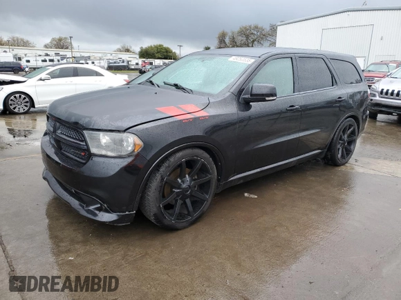 2013 Dodge Durango R/T with VIN 1C4SDHCTXDC520650, listed as a Copart auction lot 49253535 with 146,201 mi miles and Clean title. Bid and sale history available at DreamBid. Image 1.