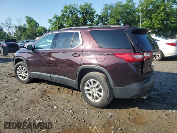 2020 Chevrolet Traverse LT with VIN 1GNERHKW7LJ215828, listed as a Copart auction lot 61087665 with 49,557 mi miles and Salvage title. Bid and sale history available at DreamBid. Image 2.