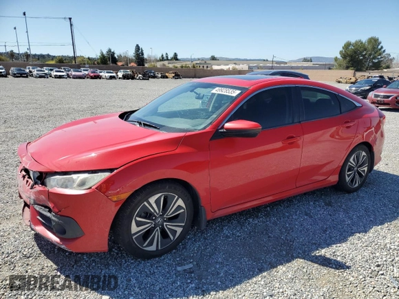2016 Honda Civic Sedan EX-T with VIN 2HGFC1F32GH632806, listed as a Copart auction lot 49928535 with 100,171 mi miles and Salvage Title. Bid and sale history available at carsss.com. Image 1.