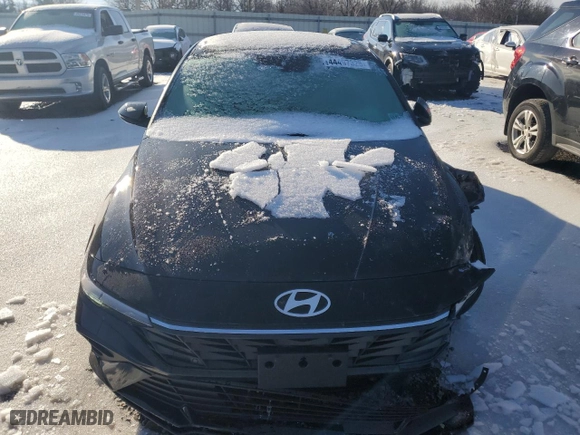 2025 Hyundai Elantra SEL Sport with VIN KMHLM4DG0SU905362, listed as a Copart auction lot 44497325 with 1,144 mi miles and Salvage Title. Bid and sale history available at carsss.com. Image 5.