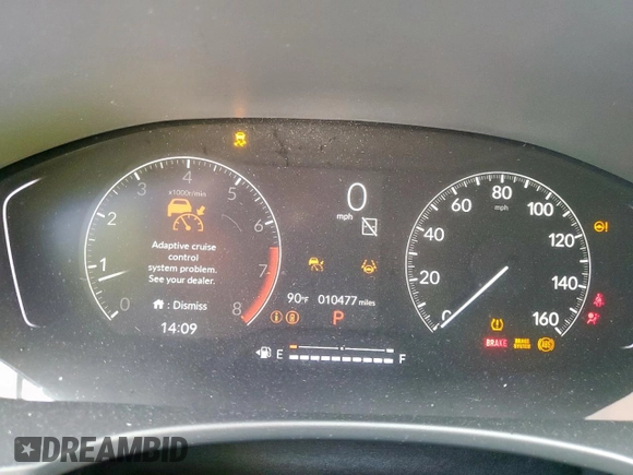 2023 Honda Civic EX with VIN 2HGFE1F75PH314708, listed as a Copart auction lot 63775145 with 10,477 mi miles and Salvage title. Bid and sale history available at DreamBid. Image 9.