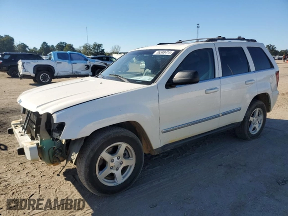 2006 Jeep Grand Cherokee Limited with VIN 1J4HS58N26C135993, listed as a Copart auction lot 76348414 with 120,934 mi miles and Salvage title. Bid and sale history available at DreamBid. Image 1.