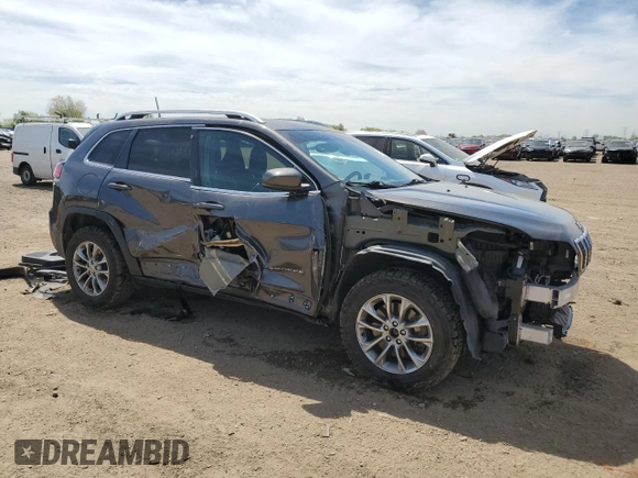 2019 Jeep Cherokee Latitude Plus with VIN 1C4PJMLX7KD271273, listed as a Copart auction lot 56177265 with 116,998 mi miles and Salvage title. Bid and sale history available at DreamBid. Image 4.