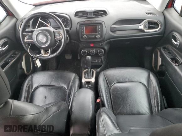 2015 Jeep Renegade Limited with VIN ZACCJBDT0FPB70154, listed as a Copart auction lot 60087705 with 156,264 mi miles and Salvage title. Bid and sale history available at DreamBid. Image 8.