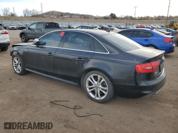 2013 Audi S4 Premium Plus z VIN WAUBGAFL6DA129983, wystawiony jako Copart lot #49119585 z przebiegiem Nie podano mil oraz Szkoda całkowita • Salvage title. Historia ofert i sprzedaży dostępna na DreamBid. Obrazek 2.