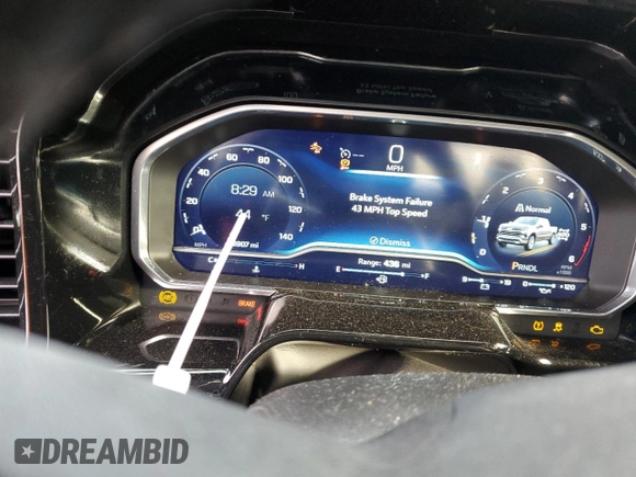 2022 Chevrolet Silverado 1500 LT with VIN 1GCUDDET1NZ500770, listed as a Copart auction lot 83409444 with 48,907 mi miles and Salvage Title. Bid and sale history available at DreamBid. Image 9.