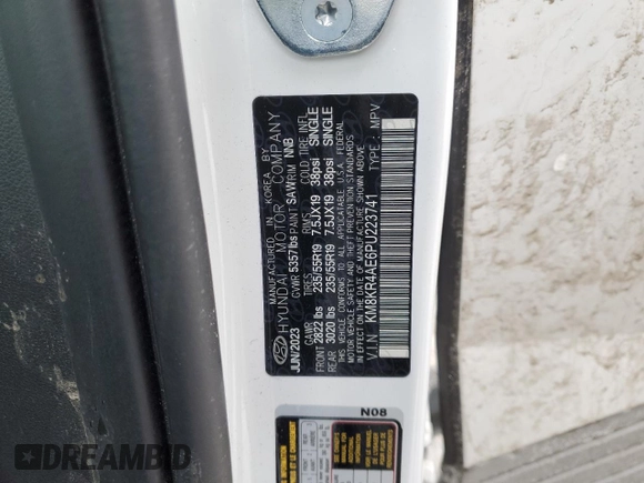 2023 Hyundai Ioniq 5 Limited with VIN KM8KR4AE6PU223741, listed as a Copart auction lot 46472595 with 12,559 mi miles and Salvage title. Bid and sale history available at DreamBid. Image 13.