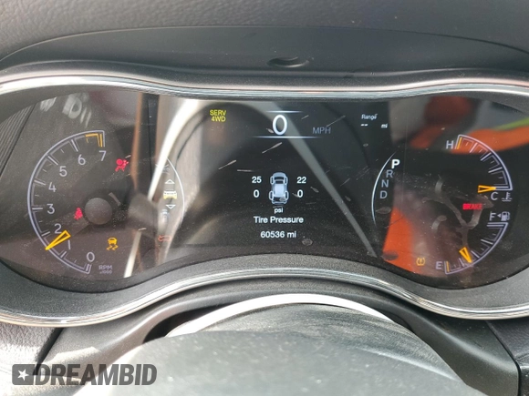 2020 Jeep Grand Cherokee Trailhawk with VIN 1C4RJFLG1LC237454, listed as a Copart auction lot 53152205 with 60,536 mi miles and Salvage title. Bid and sale history available at DreamBid. Image 9.
