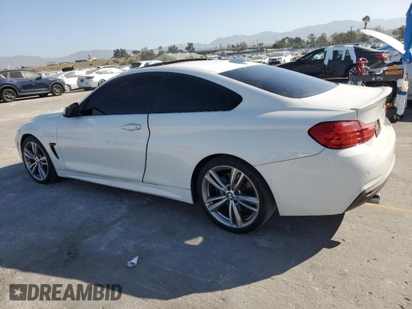 2014 BMW 4 Series 435i z VIN WBA3R1C55EK190662, wystawiony jako Copart lot #56992275 z przebiegiem 141 310 mil mil oraz Czysty tytuł • Clean title. Historia ofert i sprzedaży dostępna na DreamBid. Obrazek 2.
