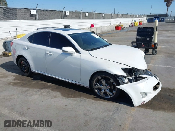 2010 Lexus IS 250 z VIN JTHBF5C20A2095567, wystawiony jako IAAI lot #42412231 z przebiegiem 117 222 mil mil oraz . Historia ofert i sprzedaży dostępna na DreamBid. Obrazek 1.