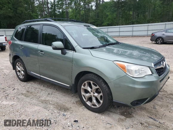 2015 Subaru Forester Touring with VIN JF2SJAWC0FH561212, listed as a Copart auction lot 56470495 with 100,730 mi miles and Salvage title. Bid and sale history available at DreamBid. Image 4.