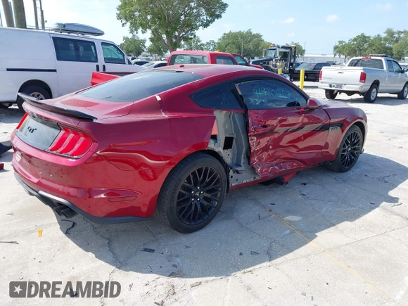 2018 Ford Mustang GT with VIN 1FA6P8CF1J5111574, listed as a IAAI auction lot 42093354 with 31,915 mi miles. Bid and sale history available at carsss.com. Image 4.