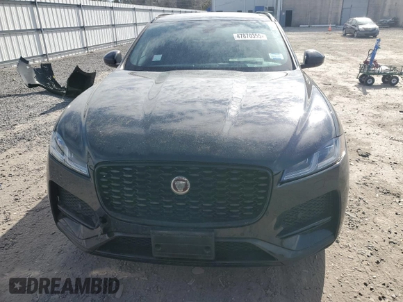 2022 Jaguar F-Pace S with VIN SADCJ2EX4NA702078, listed as a Copart auction lot 47870355 with 55,530 mi miles and Salvage title. Bid and sale history available at DreamBid. Image 5.