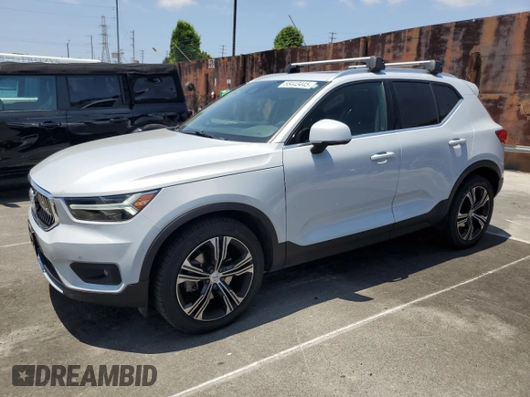 2021 Volvo XC40 Inscription with VIN YV4162UL5M2564818, listed as a Copart auction lot 58443445 with 36,557 mi miles and Salvage title. Bid and sale history available at DreamBid. Image 1.