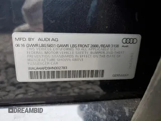 2017 Audi A8 z VIN WAU44AFD9HN002783, wystawiony jako Copart lot #44633125 z przebiegiem 110 066 mil mil oraz Szkoda całkowita • Salvage title. Historia ofert i sprzedaży dostępna na DreamBid. Obrazek 12.