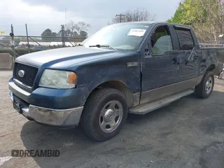 2005 Ford F-150 XLT with VIN 1FTRW12W15FA83052, listed as a IAAI auction lot 41883395 with 75,646 mi miles. Bid and sale history available at carsss.com. Image 6.